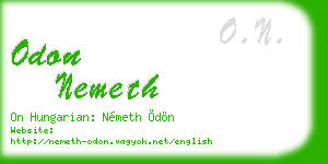 odon nemeth business card